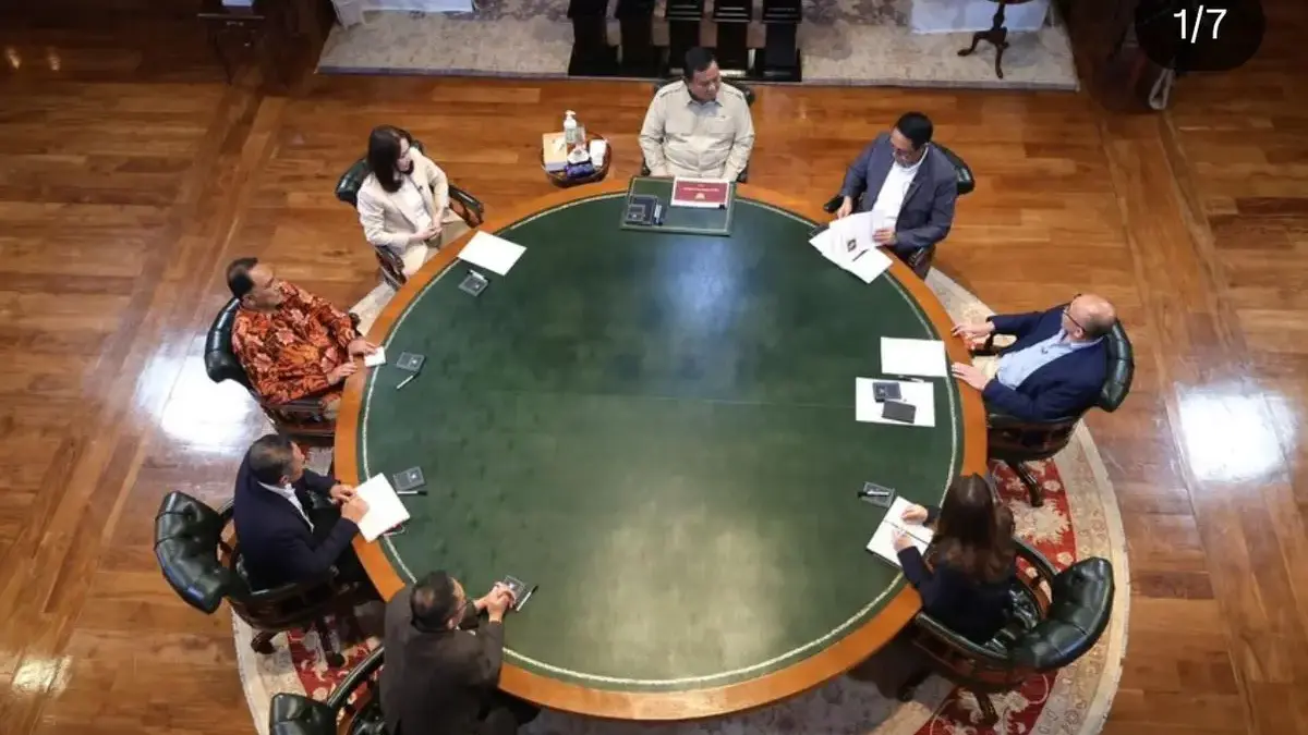 Presiden RI Prabowo Subianto menggelar pertemuan dengan sejumlah jurnalis serta pakar untuk berdiskusi terkait