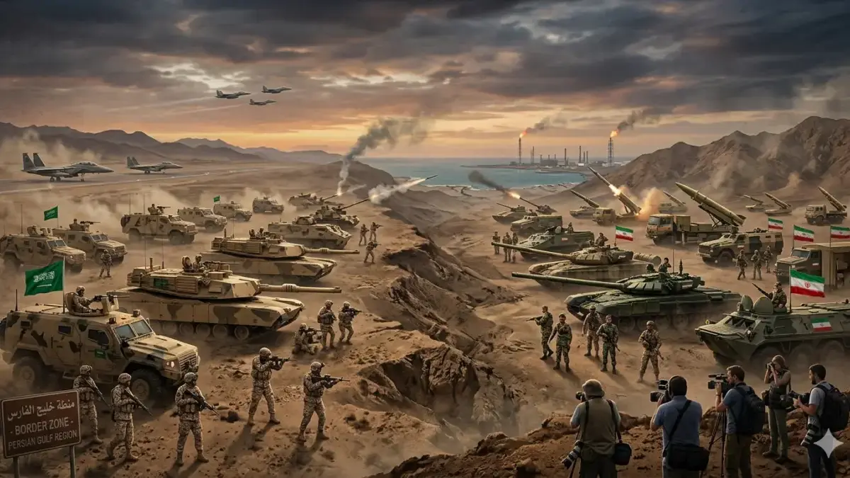 Babak Baru Kawasan Timur Tengah: Arab Saudi Dikabarkan Siap Terlibat Langsung Konflik Militer Lawan Iran Ilustrasi Google Gemini AI