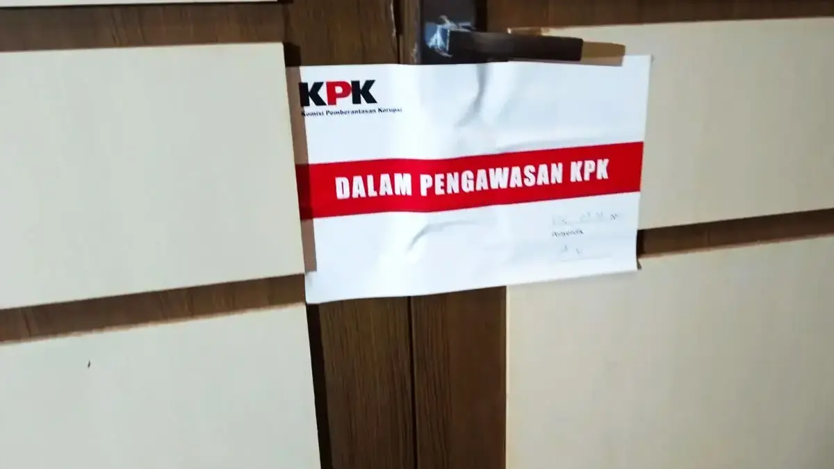 Salah satu ruang di kompleks Pemkab Pekalongan yang disegel oleh KPK.