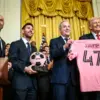 Presiden Donald J. Trump menjadi tuan rumah MLS Champions Inter Miami CF di Gedung Putih. (White House)