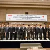 Presiden Republik Indonesia Prabowo Subianto menghadiri Japan–Indonesia Business Forum di Tokyo, Jepang, pada