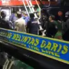 Kapal MT Sea Dragon pengangkut narkoba yang dipasangi garis BNN. (IST)