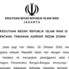 Tangkapan layar pernyataan Kedubes Republik Islam Iran di Indonesia atas tindakan agresif rezim zionis. (Foto: