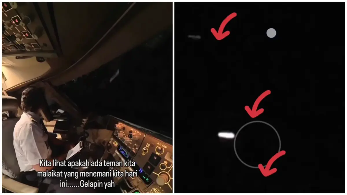 Pilot Captain Rudi van Pangemanan Bagikan Sisi Spiritual Saat Terbang di Malam Bulan Ramadan Tangkapan video di Instagram Captain Rudi van Pangemanan