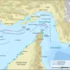 Selat Hormuz menghubungkan Teluk Persia dan Teluk Oman. - (Wikimedia Commons)