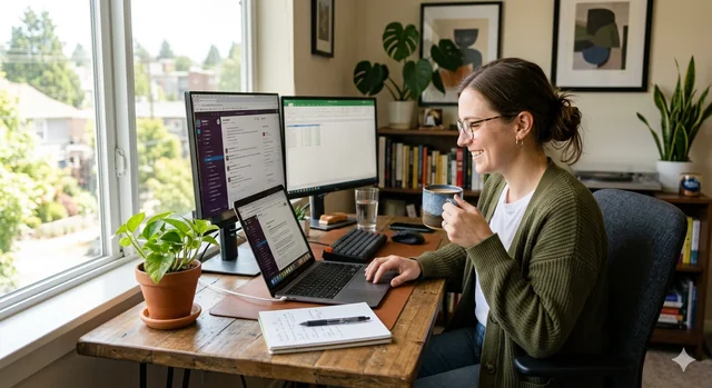 Ilustrasi Work From Home