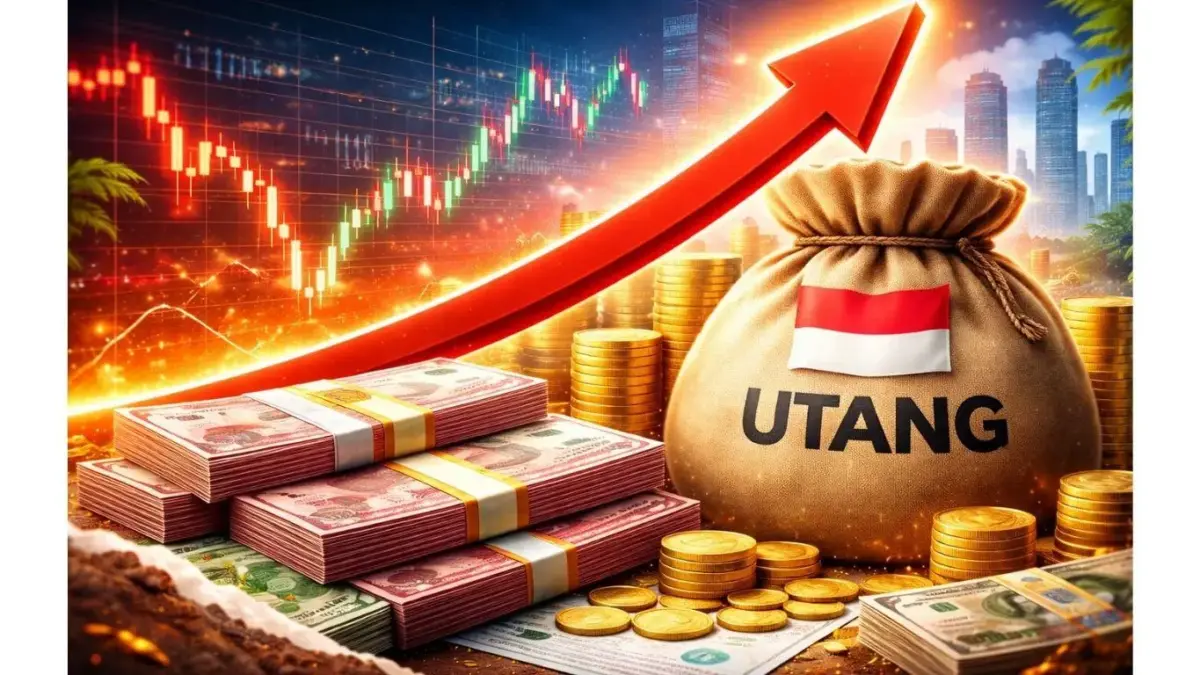 Ilustrasi utang Indonesia