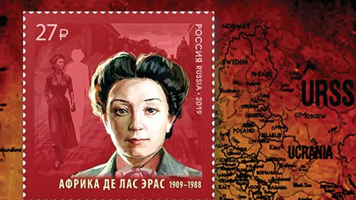 Perangko tahun 2019 dirilis di Rusia sebagai penghormatan kepada Kolonel Afrika, pelayan revolusi yang setia.