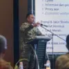 Asintel Panglima TNI Mayjen Rio Firdianto memberikan pengarahan ke dansat dan aparat intelijen TNI wilayah Kep