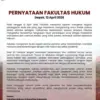 Pernyataan fakultas hukum Universitas Indonesia/ Foto: x.com/HukumUI