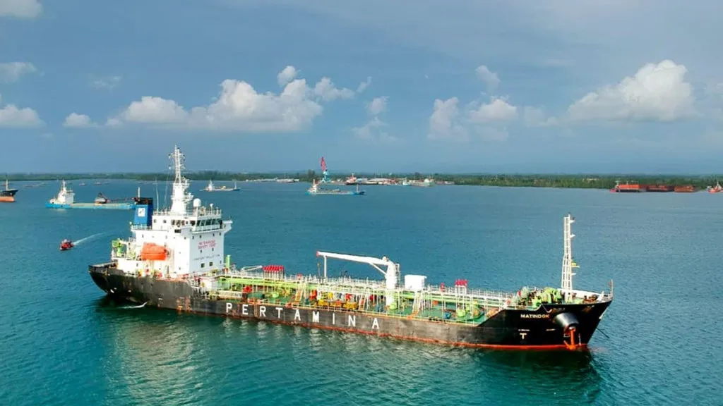 Kapal pertamina di selat hormuz, dari rilis PT Pertamina Patra Niaga Subholding Downstream. (FOTO/dok. Pertami
