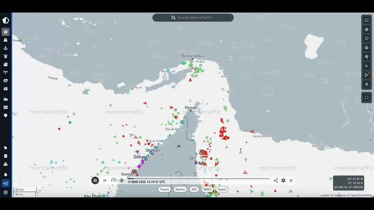Selat Hormuz (MarineTraffic X)