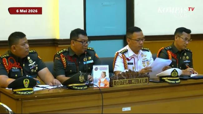 Oditur militer di Pengadilan Militer II-08 Jakarta dalam sidang kasus penyiraman air keras terhadap aktivis Ko