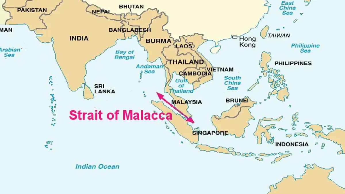 Selat Malaka.(Departemen Pertahanan AS)