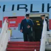 Presiden RI Prabowo Subianto tiba di Bandara Orly, Paris, Republik Prancis, pada Selasa (26/5/2026) sekitar pu