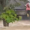 Banjir merendam rumah-rumah warga di Grobogan, Jawa Tengah. (Tangkapan layar)