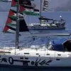 Salah satu kapal yang tergabung dalam misi pelayaran kemanusiaan ke Gaza, Palestina, 2026. (globalsumudflotill
