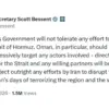Menteri Keuangan AS Scott Bessent ancam Oman terkait Selat Hormuz (Akun X @SecScottBessent)