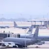 Pesawat militer AS terlihat di Bandara Ben Gurion Israel bulan lalu. (Foto oleh Avshalom Sassoni/FLASH90)