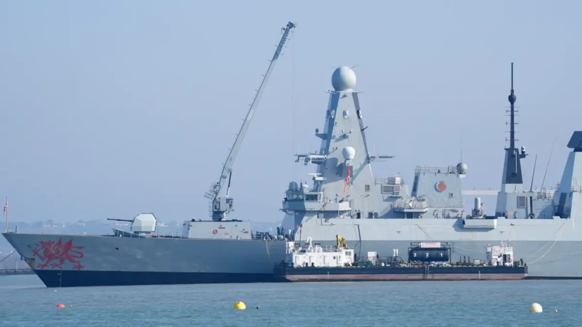 Kapal Penghancur HMS Dragon Inggris (PA Media)
