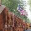 Perjalanan lintas pulau bertajuk Indonesia Walk for Peace (IWFP) 2026 yang dijalani rombongan Bhikkhu Sangha d