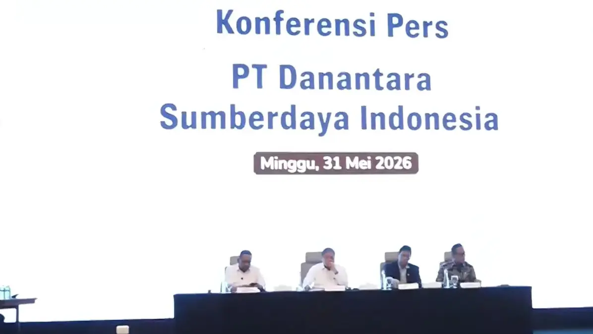 Konferensi pers di Wisma Danantara, Jakarta, Minggu (31/5/2026). (Foto: Tangkapan layar)