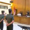 Tiga prajurit TNI terdakwa kasus dugaan penculikan pembunuhan kacab bank di Jakarta Timur menjalani sidang pem