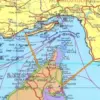  Peta baru Selat Hormuz yang dirilis IRGC, Senin (4/5/2026). - (Tangkapan layar X)