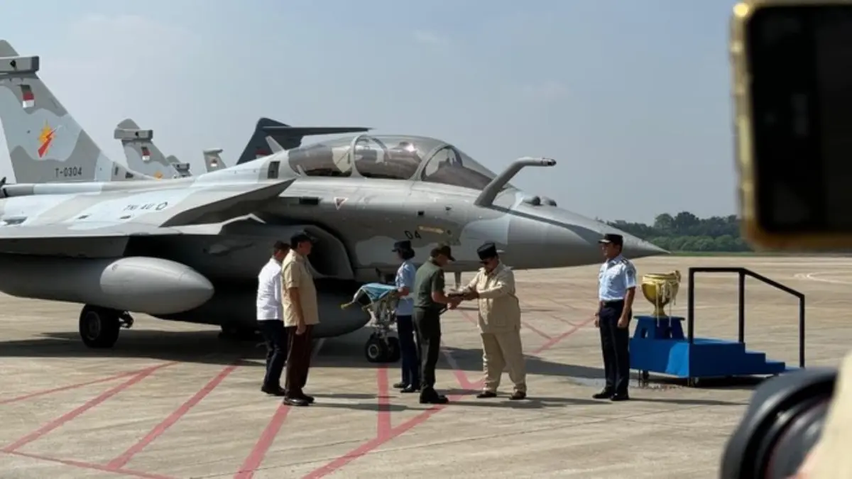 Prabowo menyerahkan Rafale hingga misil buatan Prancis ke TNI (Foto: dok. Sekretariat Presiden)