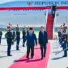 Presiden Prabowo Subianto tiba di Bandara Orly, Paris, Prancis dalam rangkaian kunjungan kenegaraan, pada Sela