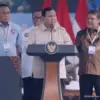 Presiden Prabowo Subianto menghadiri Hari Buruh Internasional atau May Day di Monas, Jakarta Pusat. (Dok. YouT