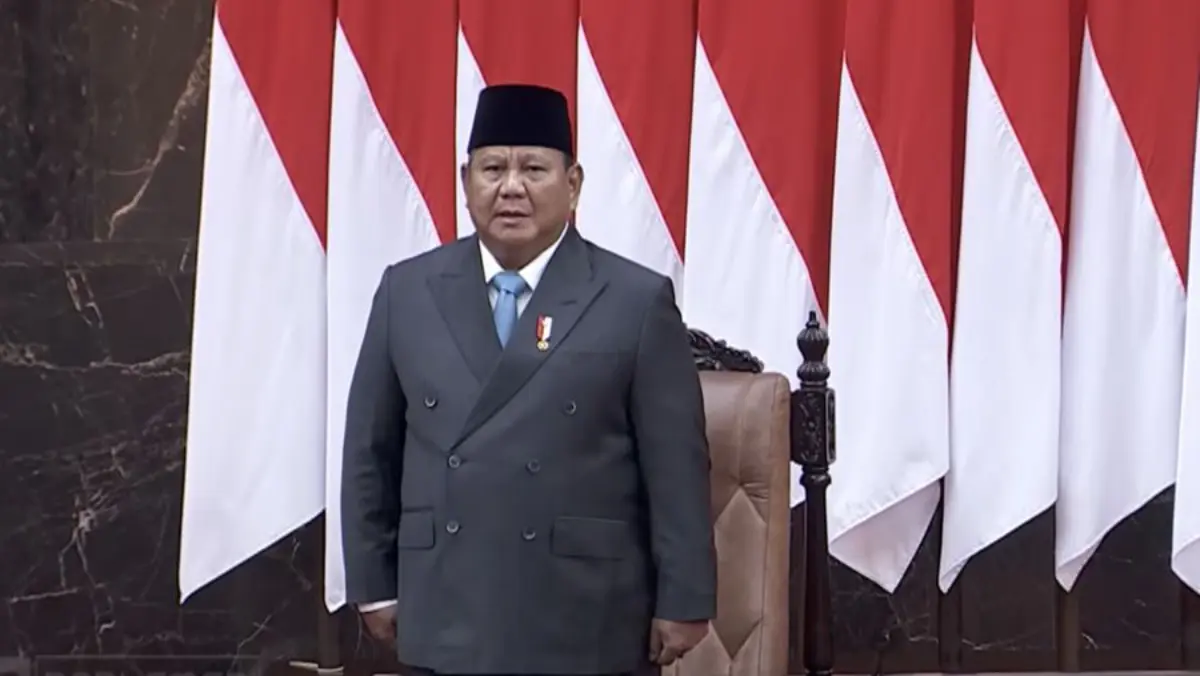 Presiden Prabowo Subianto menghadiri Rapat Paripurna ke-19 Dewan Perwakilan Rakyat di Ruang Sidang Paripurna M