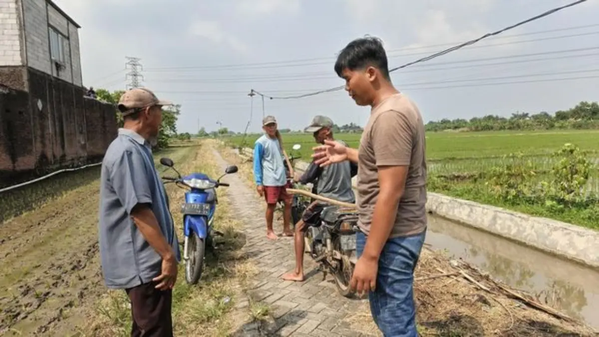 Lokasi temuan proyektil bekas aktif yang misterius di Balongbendo, Sidoarjo. (IST)