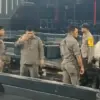 TKP prajurit tembak prajurit hingga tewas di kafe di Palembang, Sabtu (16/5/2026). (IST)