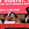 Pengukuhan Prof Dr Arief Hidayat sebagai Profesor Emeritus di Kampus Universitas Borobudur, Jakarta, Sabtu (2/