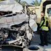 Kecelakaan maut mengguncang ruas Jalan Tol Pekanbaru–Dumai (Permai) KM 46+200 Jalur A, Kecamatan Kandis, Kabup