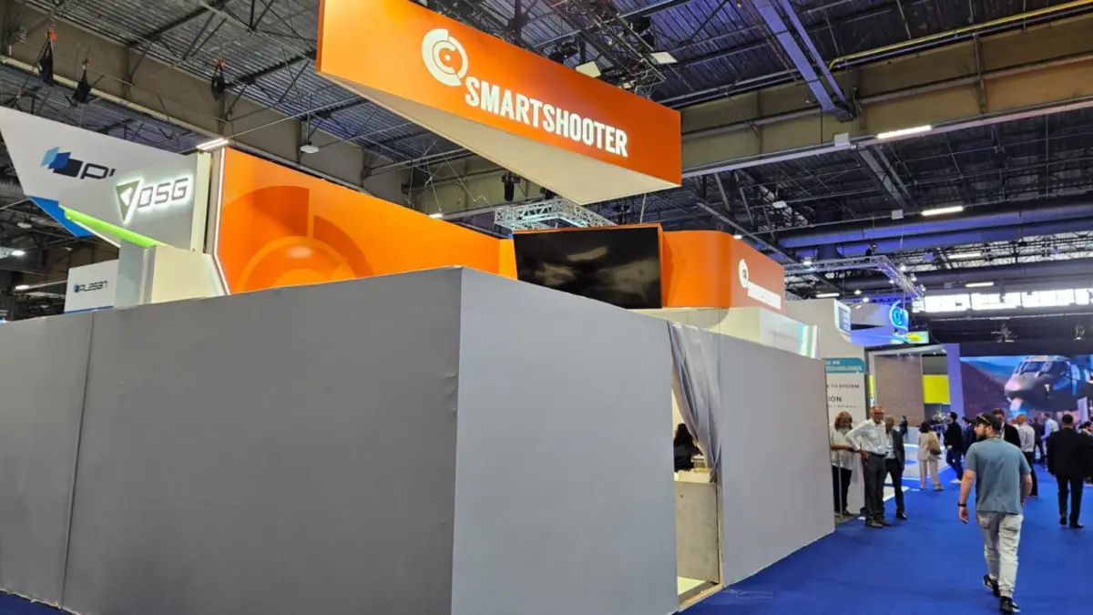 Dua belas stan Israel ditutup di pameran pertahanan dan keamanan Israel Smartshooter di Eurosatory pada 15 Jun