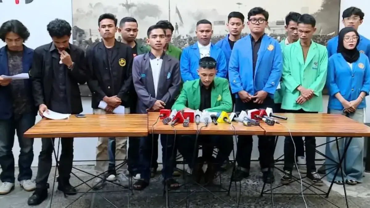 Jumpa pers BEM Fakultas Bersatu mengenai gerakan mahasiswa menyikapi isu politik yang sedang ramai belakangan