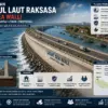 Ilustrasi program Tanggul Laut Raksasa atau Giant Sea Wall yang akan dibangun pemerintah di sepanjang Jalur Pa