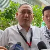 Kuasa hukum Sony Sonjaya, Krisna Murti, kepada wartawan di Kejagung