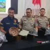 Kapolres Temanggung AKBP Zamrul Aini bersama Kabid Humas Polda Jateng Kombes Artanto dan Dirreskrimum Polda Ja