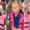 Dari kiri, Sony Sonjaya, Dadan Hindayana, dan Lodewyk Pusung
