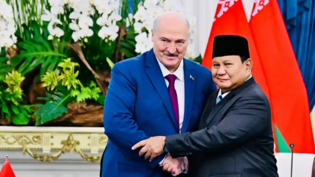 Presiden Belarusia Aleksander Lukashenko dan Presiden RI Prabowo Subianto (Foto: Biro Pers , Media, dan Inform