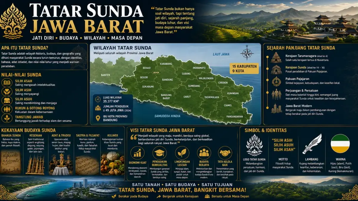Mengapa Wacana Tatar Sunda Perlu Dikaji Lebih Mendalam? Infografis AI