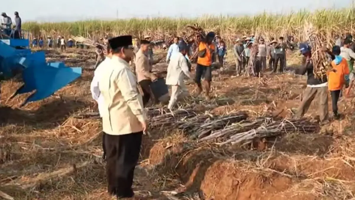 Presiden Prabowo Subianto pimpin Panen Raya Serentak di Seluruh Indonesia Bersama TNI, 17 Juli 2026. (YouTube/