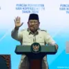 Presiden Prabowo Subianto saat menyampaikan sambutan dalam Puncak Peringatan Hari Koperasi ke-79 Tahun 2026, J