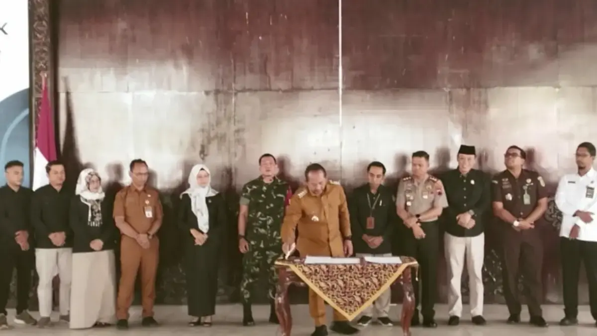 Geliat Pilkades Serentak di Karanganyar: 144 Desa Bersiap Coblosan 18 Februari 2027 Penandatanganan kesepakatan bersama Forkopimda Kabupaten Karanganyar dan Sosialisasi Pelaksanaan Pilkades Sere