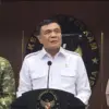 Menteri Koordinator Bidang Politik dan Keamanan (Menko Polkam) Jenderal TNI (Purn.) Djamari Chaniago menggelar