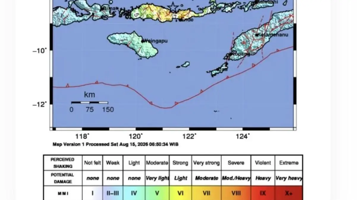 200 BTS di 10 Kabupaten-Kota Terdampak Gempa NTT BMKG