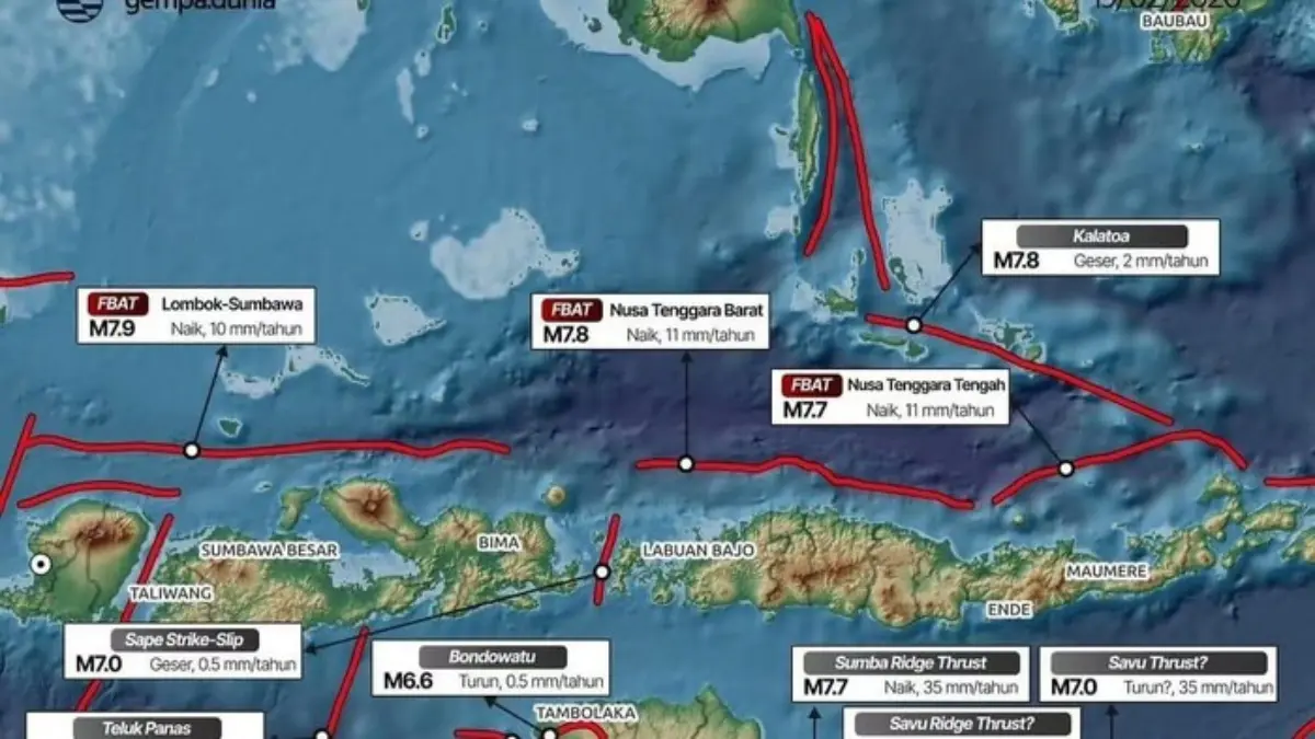 Gempa NTT (Foto: dok. BMKG)